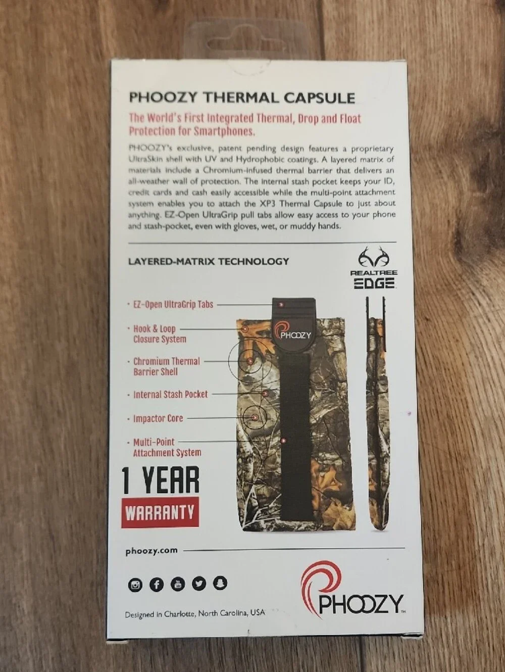 PHOOZY - Realtree Edge – The Ulimate Smartphone Protection